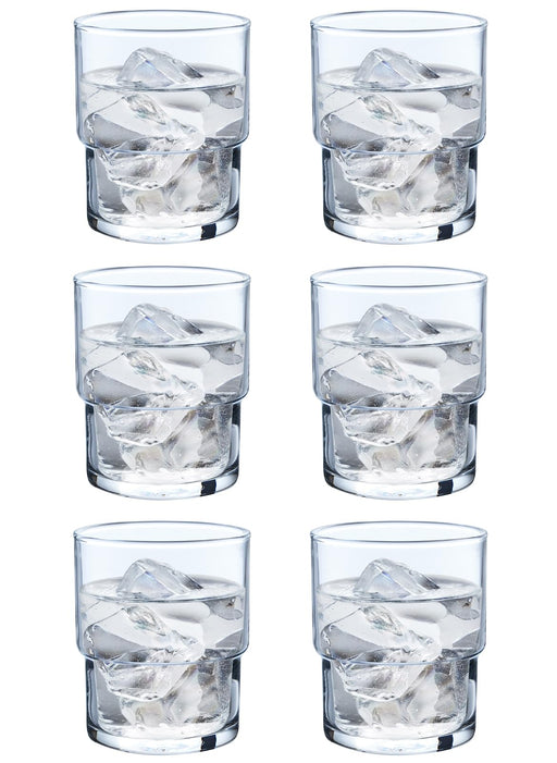 Toyo Sasaki Glass 200ml Tumbler Set 6pcs Japan Dishwasher Safe-Kiichin - The #1 Place for Japanese Goods in Your Hand!