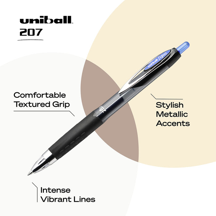 Mitsubishi Pencil Uni-Ball 207 Bulk Pack of 36 Premium Quality Pens-Kiichin - The #1 Place for Japanese Goods in Your Hand!