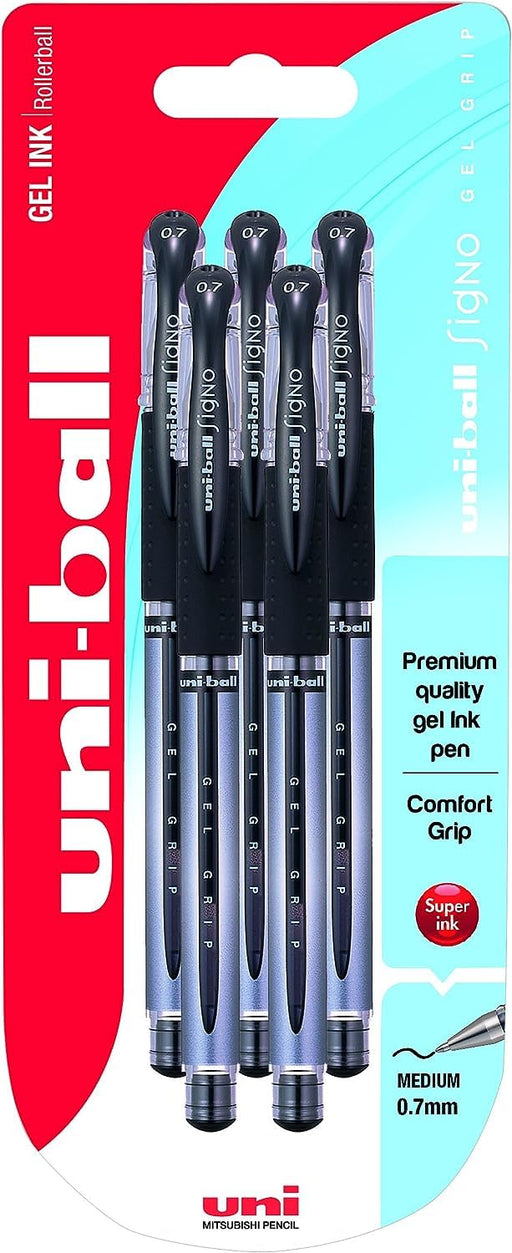 Mitsubishi Pencil Uni-Ball Signo Um151 Black Gel Ink Rollerball Pen Pack of 5-Kiichin - The #1 Place for Japanese Goods in Your Hand!