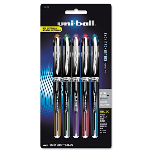 Mitsubishi Pencil Uni-Ball Vision Elite Blx Rollerball Pen 5mm Assorted 5pcs Set-Kiichin - The #1 Place for Japanese Goods in Your Hand!