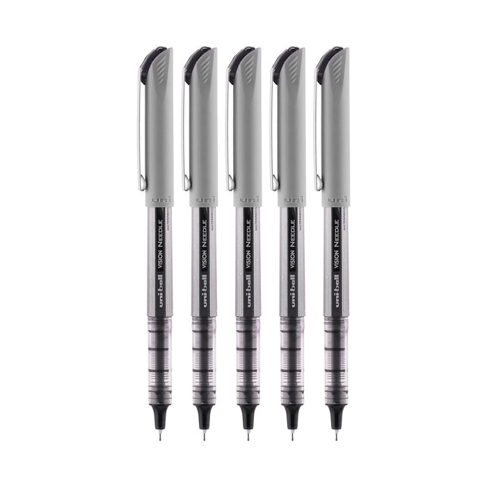 Mitsubishi Pencil Uni-Ball Vision Fine Point Roller Ball Pens Pack of 5 Black-Kiichin - The #1 Place for Japanese Goods in Your Hand!