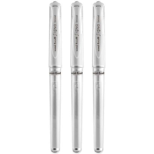 Mitsubishi Pencil Uniball Signo Bold White Gel Pen 3 Pack - Made in Japan-Kiichin - The #1 Place for Japanese Goods in Your Hand!