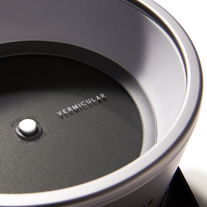 Vermicular Rice Pot Mini 3-Cup Rice Cooker Silver with Exclusive Recipes