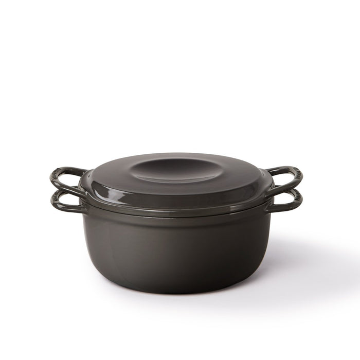 Vermicular Rice Pot Mini 3-Cup Rice Cooker Truffle Grey with Recipe Book