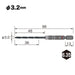 Vessel 3.2mm AMD-3.2 Cushion Drill Bit for Ironwork and Metalwork-Kiichin - The #1 Place for Japanese Goods in Your Hand!