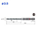 Vessel 3-Piece Ironwork Cushion Drill Bit Set AMD3S-3.5 3.5mm Size-Kiichin - The #1 Place for Japanese Goods in Your Hand!