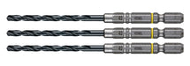 Vessel 3-Piece Drill Bit Set 4.0mm Cushion Grip Drill for Ironwork AMD3S-4.0-Kiichin - The #1 Place for Japanese Goods in Your Hand!