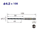 Vessel 3 Piece 4.2mm Cushion Drill Bit Set for Ironwork - AMD3S-4.2-Kiichin - The #1 Place for Japanese Goods in Your Hand!