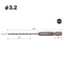 Vessel 3.2mm Drill Bit Suitable for Porcelain Tiles - APD-3.2 Model-Kiichin - The #1 Place for Japanese Goods in Your Hand!
