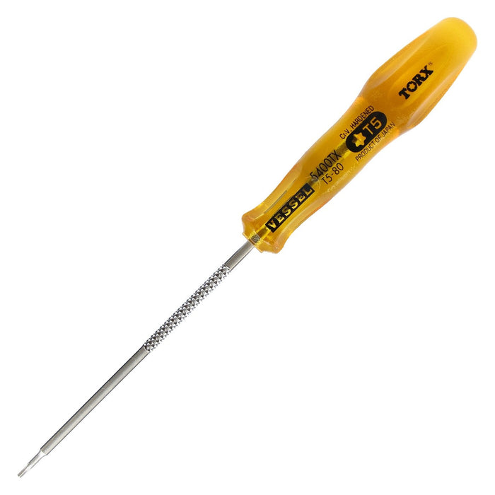 Vessel Power Grip Torx T5x80 Driver 5400Tx Series from Vessel Brand-Kiichin - The #1 Place for Japanese Goods in Your Hand!