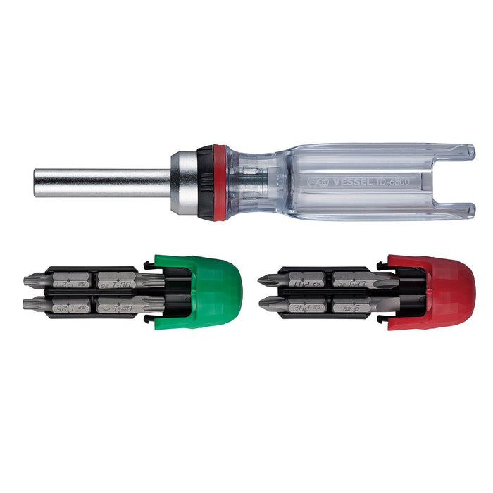 Vessel Ratchet Driver TD-6816MG with 16 Bits - Professional Hand Tool-Kiichin - The #1 Place for Japanese Goods in Your Hand!