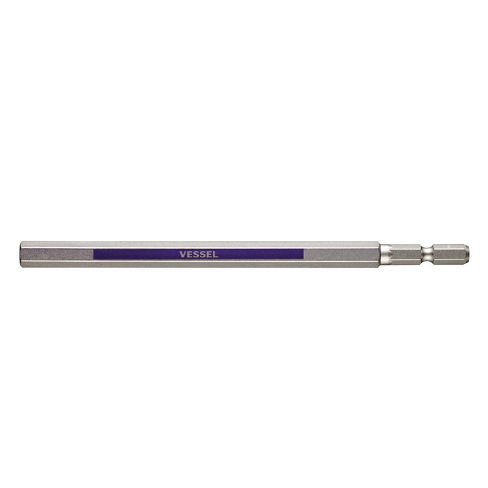 Vessel 40V Single Head Hex Gosai Bit Long Type Opposite Side 8 X 150mm 1pc Gsh080L-Kiichin - The #1 Place for Japanese Goods in Your Hand!
