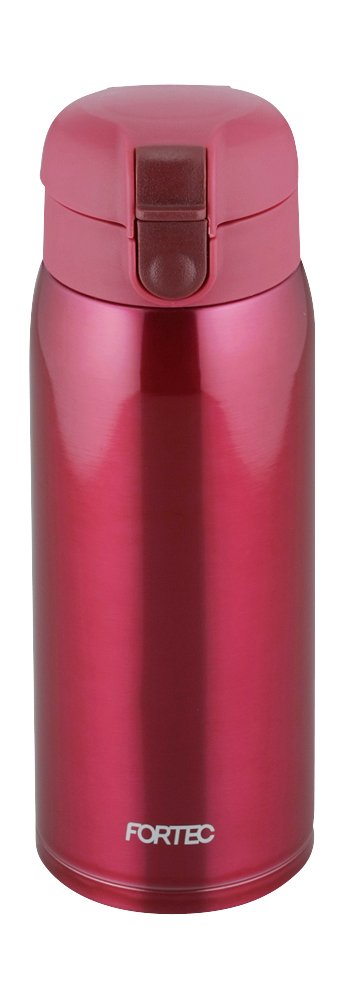 Wahei Freiz Red Vacuum Insulated 600ml Water Bottle with One-Touch Stopper-Kiichin - The #1 Place for Japanese Goods in Your Hand!