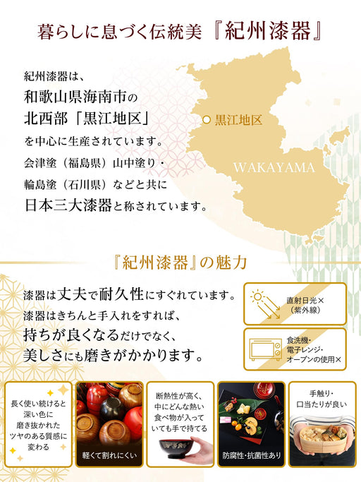 Yamaya Lacquerware Shop Yamaga Shikki 7.0 Cake Dish Black Saezuri Gold Makie-Kiichin - The #1 Place for Japanese Goods in Your Hand!