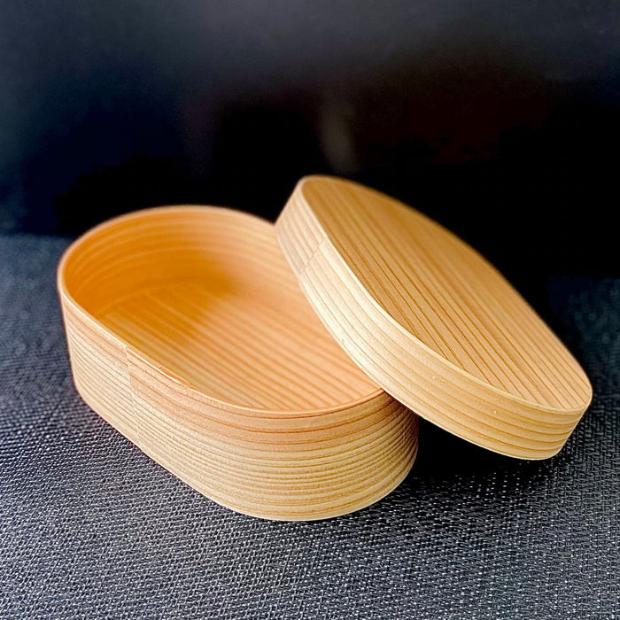 Yamaya Lacquerware Kids' 350ml Japanese Cedar Lunch Box - Safe for School-Kiichin - The #1 Place for Japanese Goods in Your Hand!