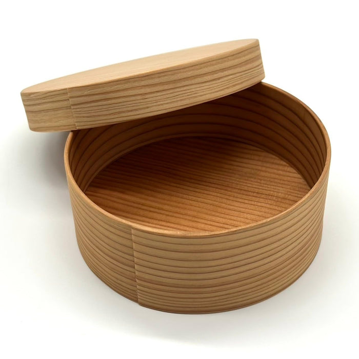 Yamaya Lacquerware Shop Round Cedar 600ml Lunch Box for Kids Japan Made-Kiichin - The #1 Place for Japanese Goods in Your Hand!