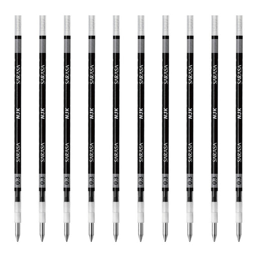Zebra Prefeel Sarasa Ballpoint Pen Refill 0.3 Lead Black 10 Pieces-Kiichin - The #1 Place for Japanese Goods in Your Hand!