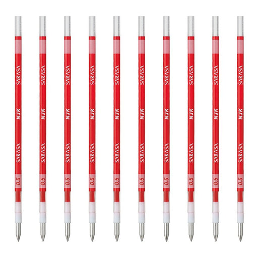 Zebra Prefeel Sarasa Ballpoint Pen Refill 0.5 Lead Red Pack of 10-Kiichin - The #1 Place for Japanese Goods in Your Hand!