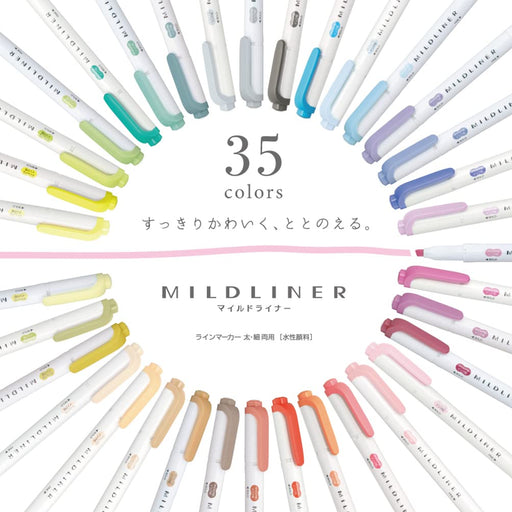 Zebra Mildliner Highlighters Dry Lac 10 piece set - B-Wkt7-Mll-Kiichin - The #1 Place for Japanese Goods in Your Hand!