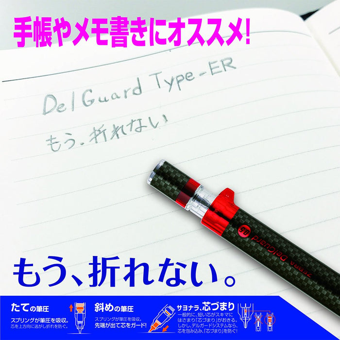 Zebra Carbon Blue Delguard 0.5 Type Er Mechanical Pencil Limited Edition-Kiichin - The #1 Place for Japanese Goods in Your Hand!