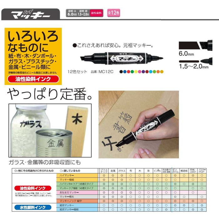 Zebra 10-Piece High Mackie Oil Pen Set in Vibrant Orange Model B-Mo-150-Mc-Or-Kiichin - The #1 Place for Japanese Goods in Your Hand!