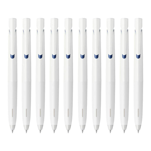 Zebra Bren Blue Ink Ballpoint Pen 0.5 White Barrel Oil-Based Pack of 10-Kiichin - The #1 Place for Japanese Goods in Your Hand!