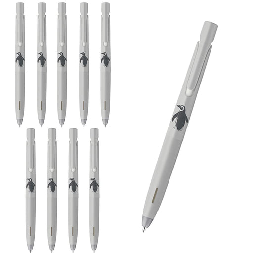 Zebra Bren 0.5mm Black Ink Ballpoint Pen with Penguin Pattern Pack of 10-Kiichin - The #1 Place for Japanese Goods in Your Hand!