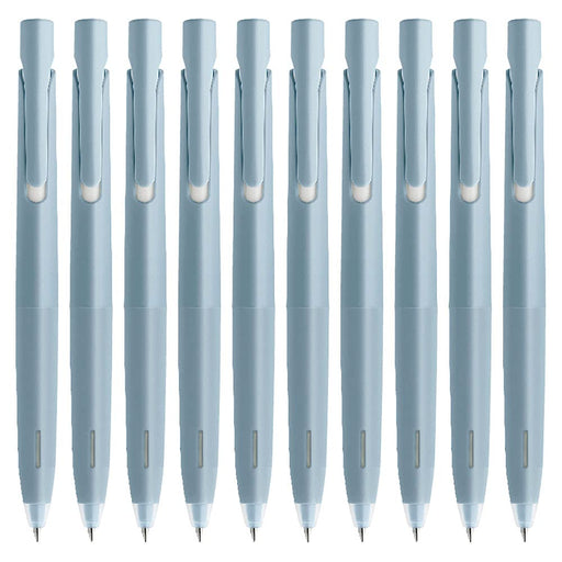 Zebra Bren Black Ink Pen 0.5mm Light Blue Barrel Oil-Based Ballpoint - 10 Pack-Kiichin - The #1 Place for Japanese Goods in Your Hand!