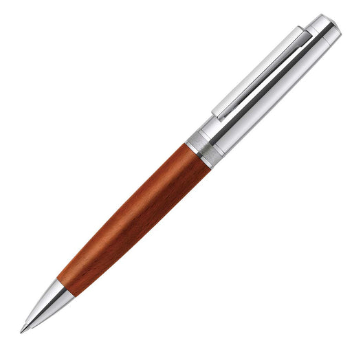 Zebra Fillare Wood Twist 0.7 Silver Ballpoint Pen Oil-Based - P-Ba77-Wds-Kiichin - The #1 Place for Japanese Goods in Your Hand!
