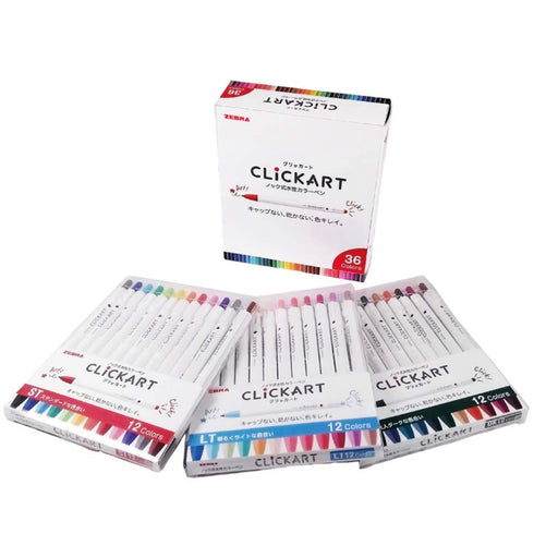 Zebra Clickart 36 Color Set Water-Based Pen Model Wyss22-36C-Kiichin - The #1 Place for Japanese Goods in Your Hand!