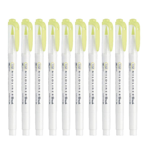 Zebra Highlighter Mild Liner Blush Mild Yellow Pack of 10-Kiichin - The #1 Place for Japanese Goods in Your Hand!