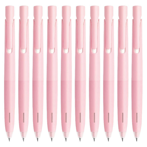 Zebra Oil-Based Ballpoint Pen Bren 0.5mm Light Pink Barrel Black Ink Pack of 10-Kiichin - The #1 Place for Japanese Goods in Your Hand!