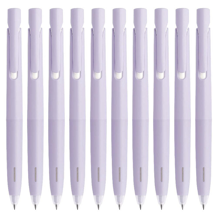 Zebra Bren Oil-Based 0.7mm Ballpoint Pen Purple Barrel Black Ink 10-Pack-Kiichin - The #1 Place for Japanese Goods in Your Hand!