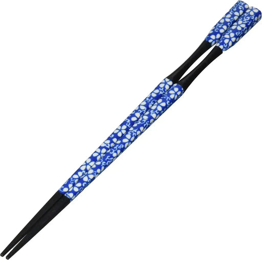 Fukui Craft Tokyushima Pestle Chopsticks Indigo Flower 8.9 Inch