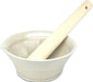 Genju Seitojo Iwami-yaki Pottery Mortar and Pestle Suribachi - White - 4956795041246