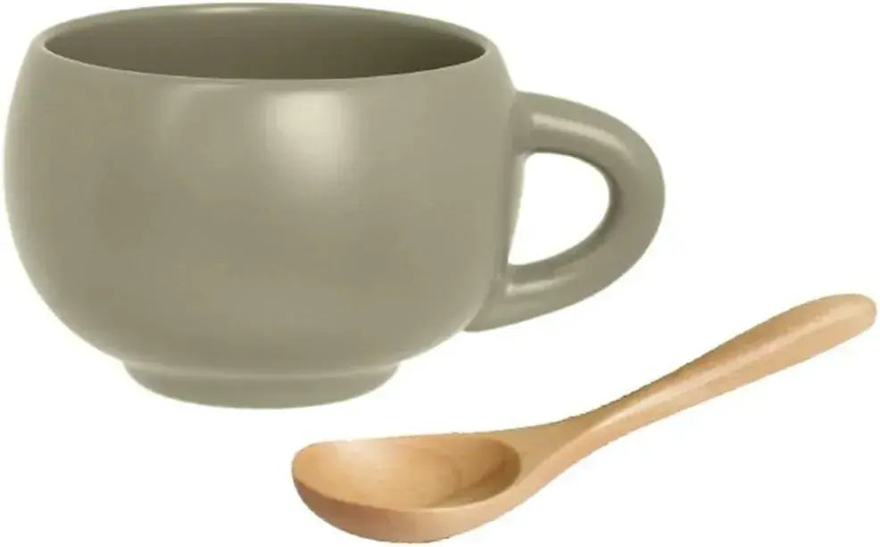 Ippinsha Gikojinsha Maru Soup Mug Set - Smoke Beige - 4536818460553