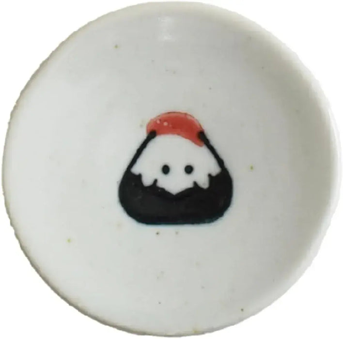 Ippinsha Gyutto Onigiri-san Dish Chopstick Rest Bean Plate Made in Japan - Mentaiko - 4536818471641