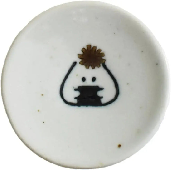 Ippinsha Gyutto Onigiri-san Dish Chopstick Rest Bean Plate Made in Japan - Kombu Onigiri San - 4536818471658