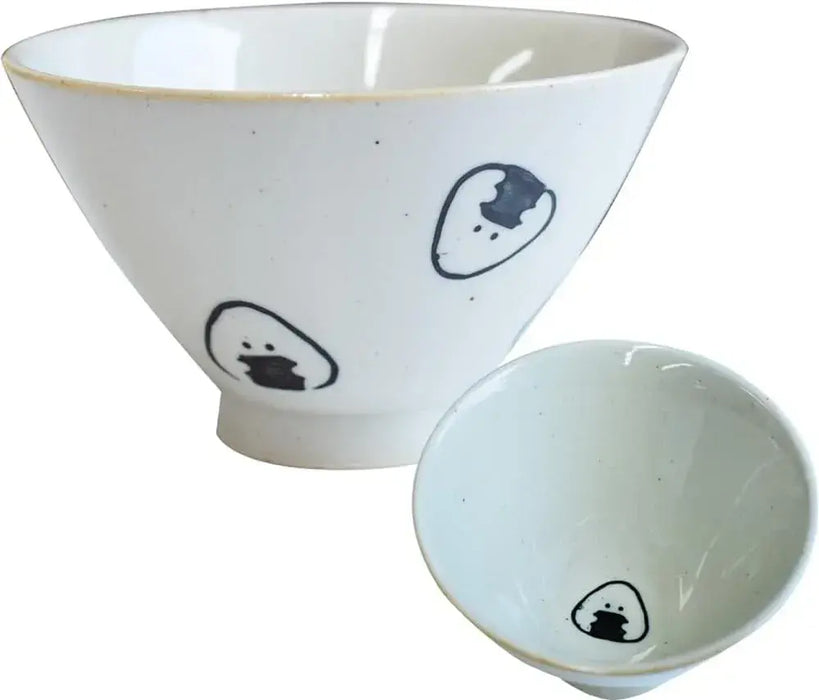 Ippinsha Gyutto Onigiri-san Dish Chopstick Rest Bean Plate Made in Japan - Rice Bowl - 4536818470613