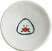 Ippinsha Gyutto Onigiri-san Dish Chopstick Rest Bean Plate Made in Japan - Plum - 4536818471627