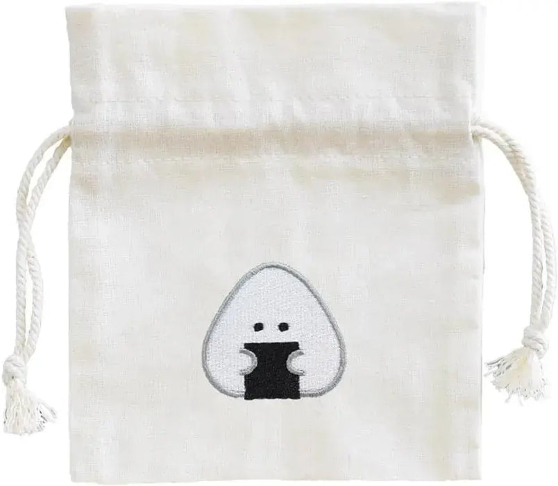 Ippinsha Gyutto Onigiri-san Lunch Cloth Bento Gift - Drawstring Bag Glue - 4536818471818