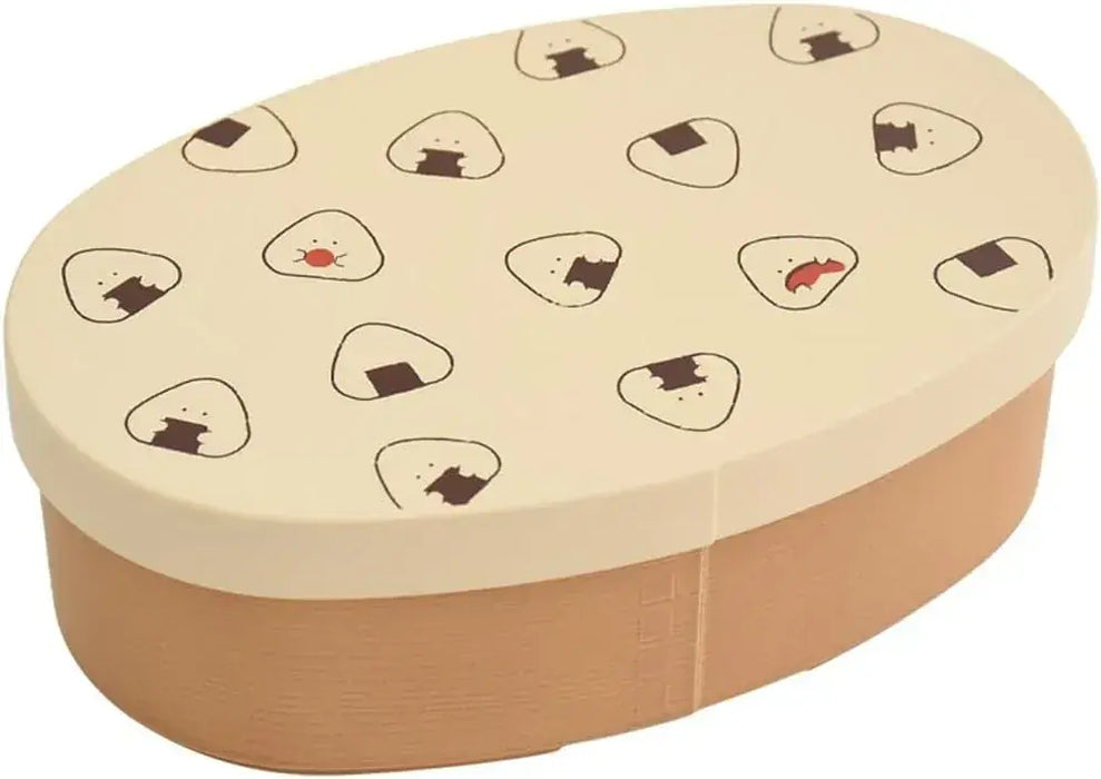 Ippinsha Gyutto Onigiri-san Nori Bento Box Antibacterial Coating - Beige - 4536818471269