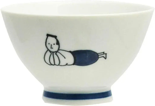 Ippinsha Kyu-JITSU Rice Bowl Samurai Design 4.1 x 2.4 Inches