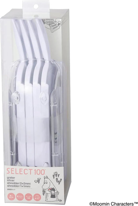 KAI Moomin Cooker Set Slicer Shredder Grater Dishwasher Safe White