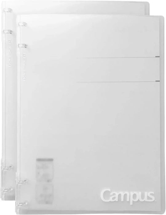 Kokuyo Campus Notebook-like Binder Positive Relax 2 x 2 Ring B5 - Clear-2 - 4901480398365