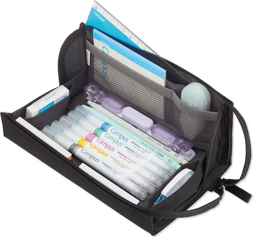 Kokuyo Campus Pencil Case with Tray for Easy Viewing