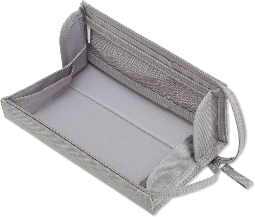 Kokuyo Campus Pencil Case with Tray for Easy Viewing - Gray - 4901480436104