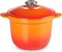 Le Creuset Cast Enameled Two-Handed Cocotte Pot 18 Cherry Red Oven Safe Le Creuset - Orange 18cm
 - 0024147330653