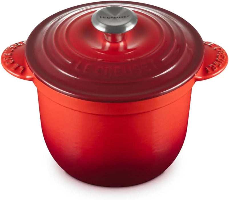 Le Creuset Cast Enameled Two-Handed Cocotte Pot 18 Cherry Red Oven Safe Le Creuset