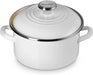 Le Creuset Enameled Steel Petite Stockpot 3.8 Quart Sea Salt Le Creuset - White 3.6L
 - 0630870349932